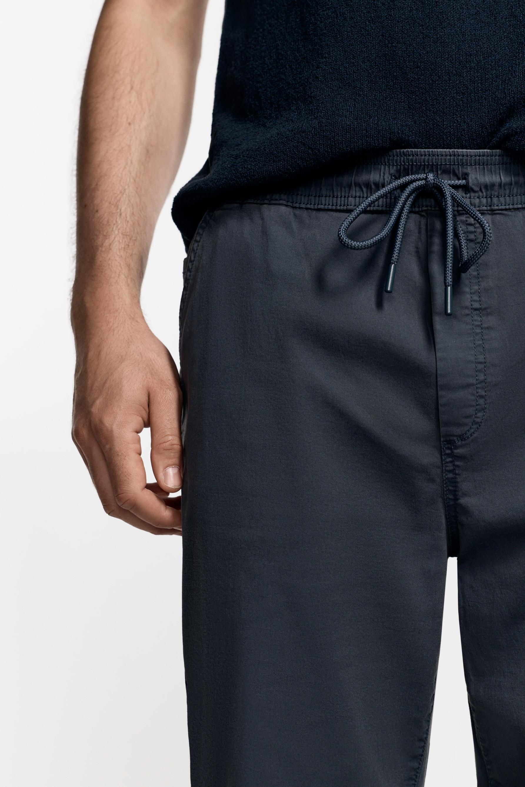 Slim fit jogger trousers — DARK BLUE