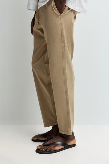Slim fit jogger trousers — SAND 3