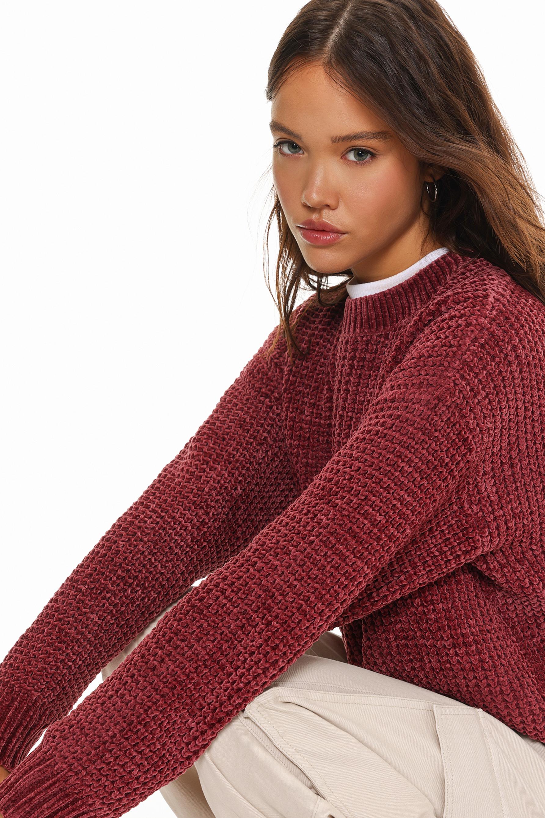 Long chenille sweater hotsell