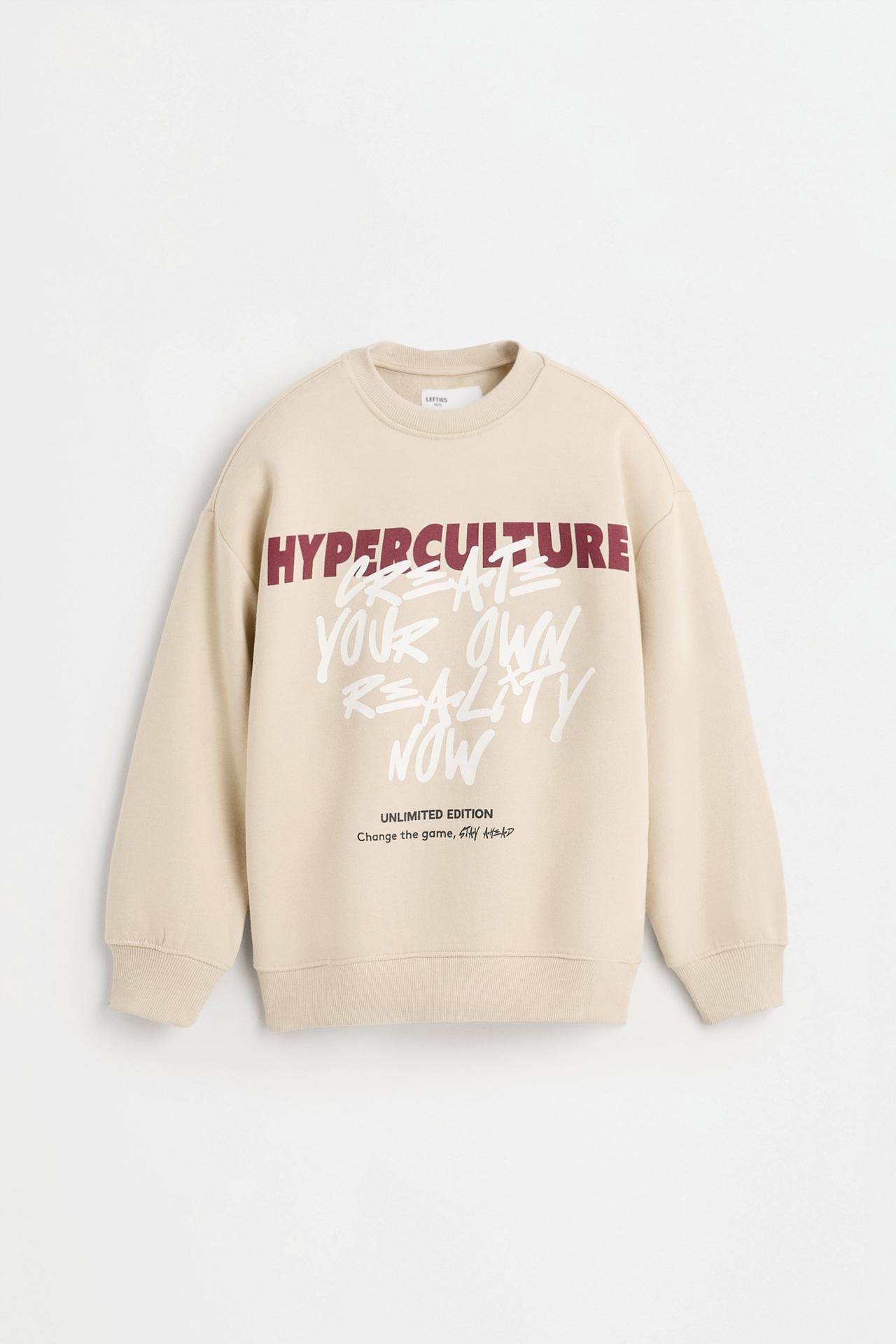 Printed sweatshirt — SAND
