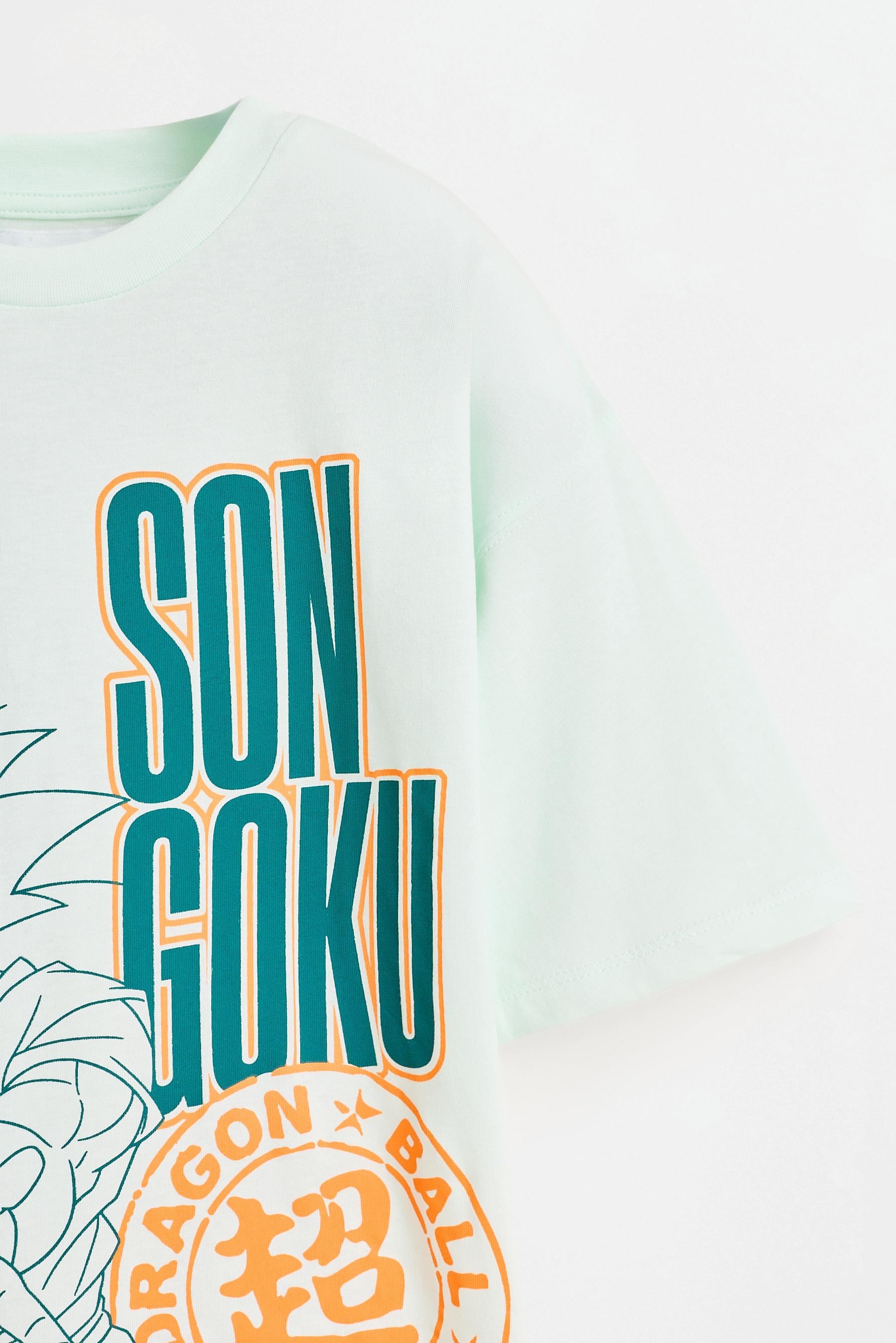 Son Goku Dragon Ball ©Bird Studio T-shirt and Bermuda shorts set — PALE TURQUOISE