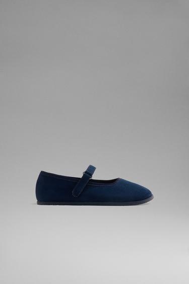 BAREFOOT MARY JANE BALLET FLAT — NAVY BLUE 1