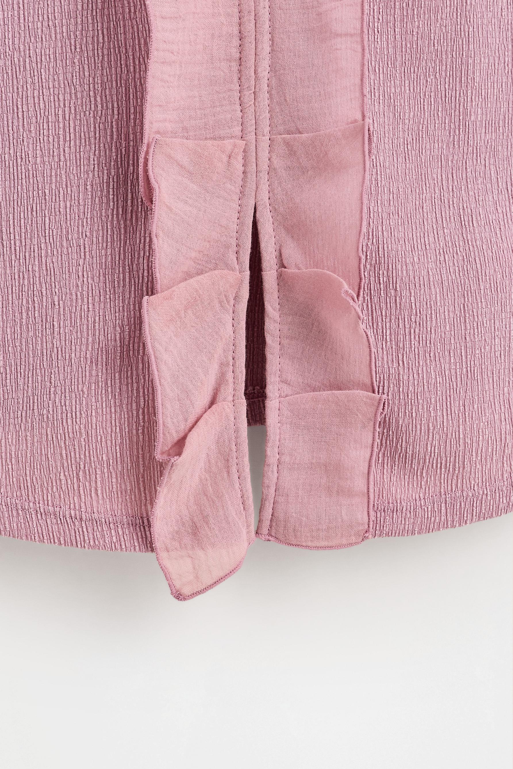 Ruffled top — FADED PINK