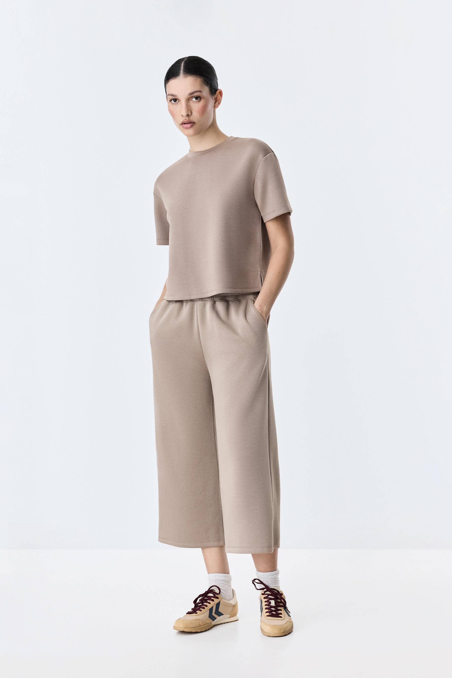 Pantalón culotte fluido