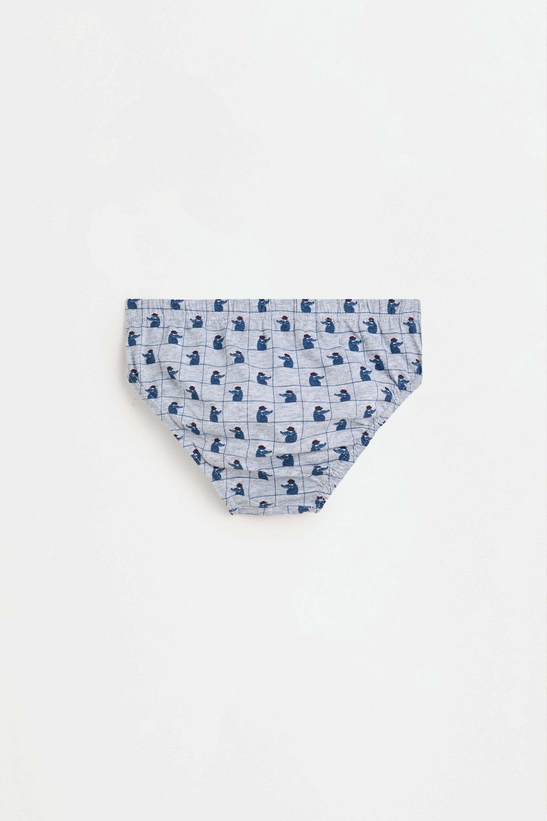 Printed briefs (7-pack) — BLUE/WHITE