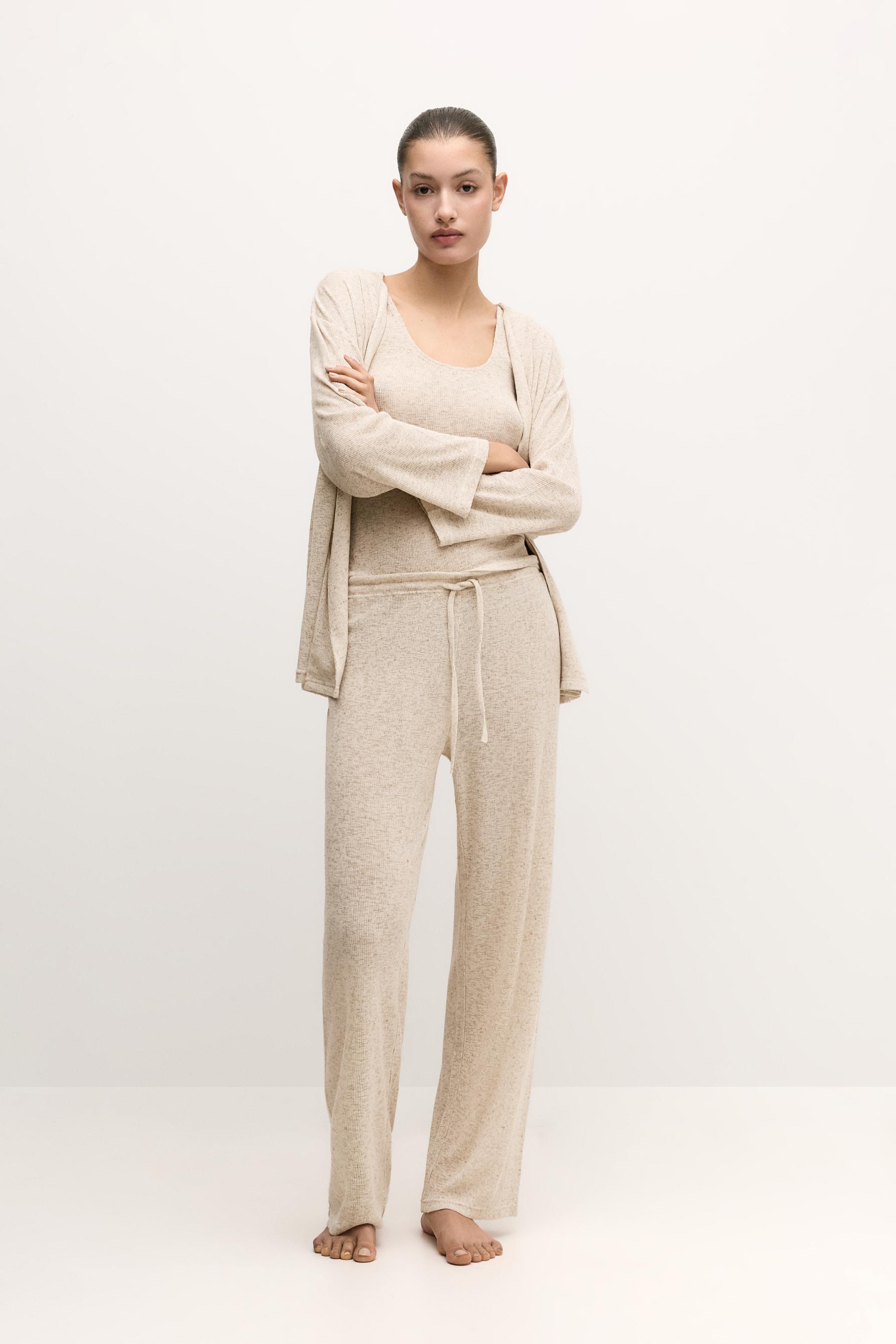 Pantalón pijama punto cortado