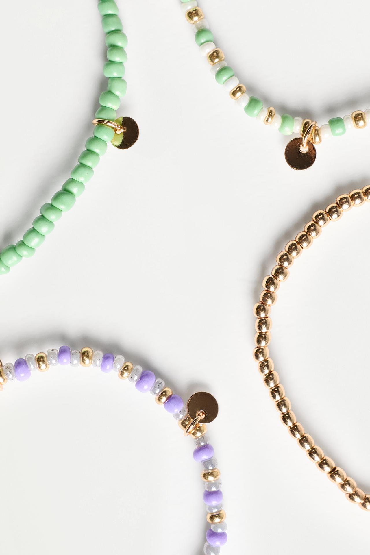 Assorted bracelets (6-pack) — GREEN
