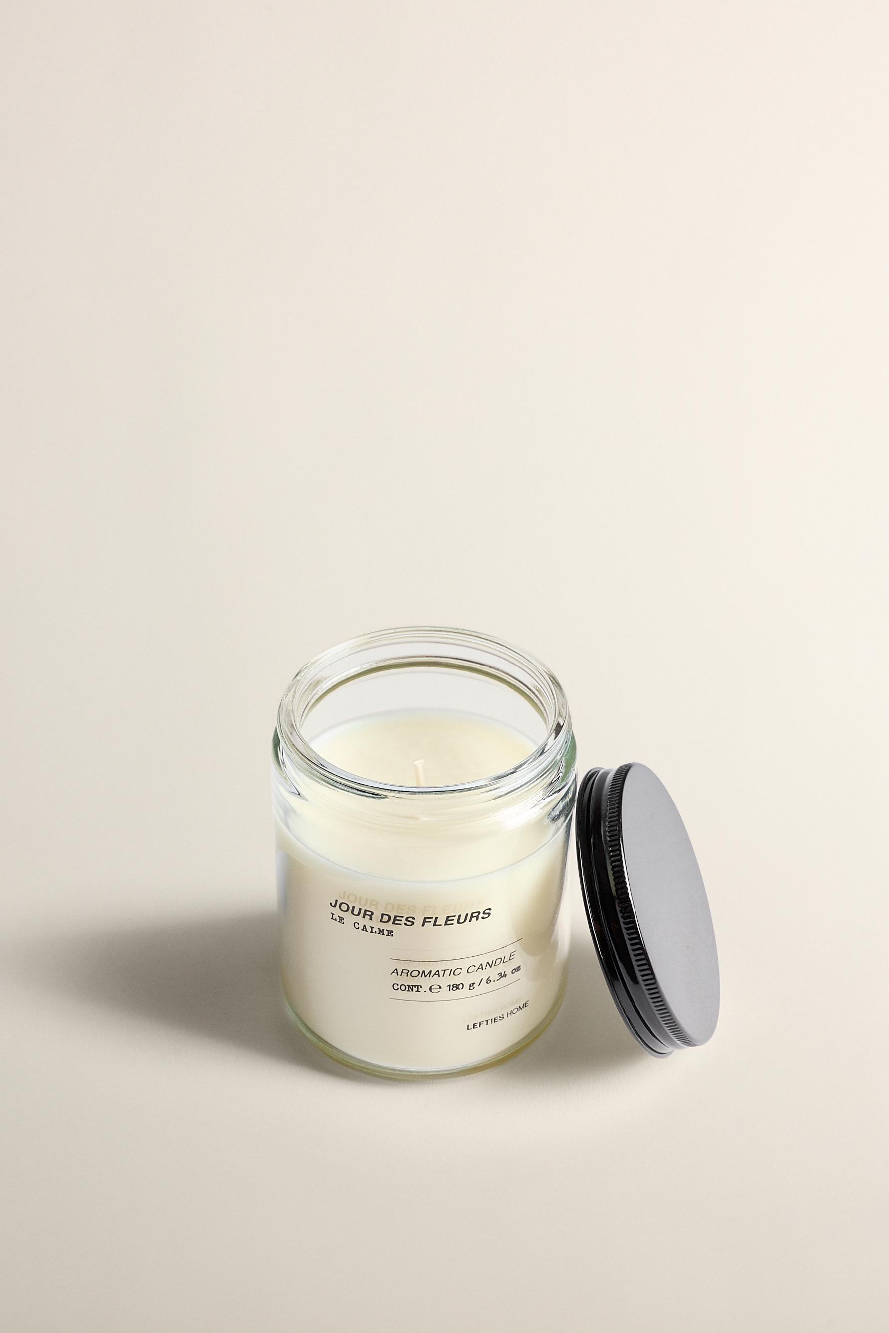 Le Calme Jour des Fleurs scented candle 180g — TRANSPARENT