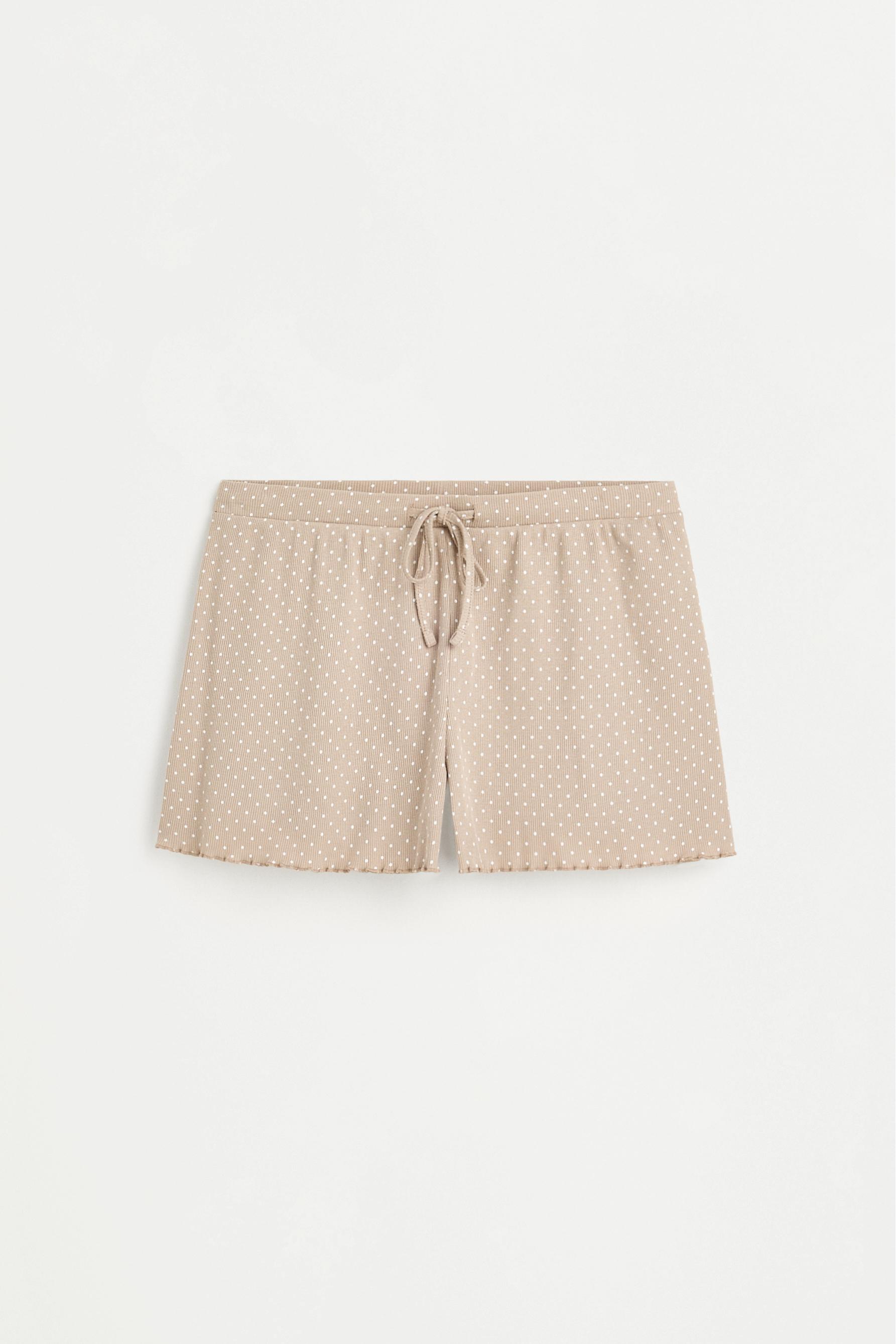Short printed pyjamas — LIGHT BEIGE