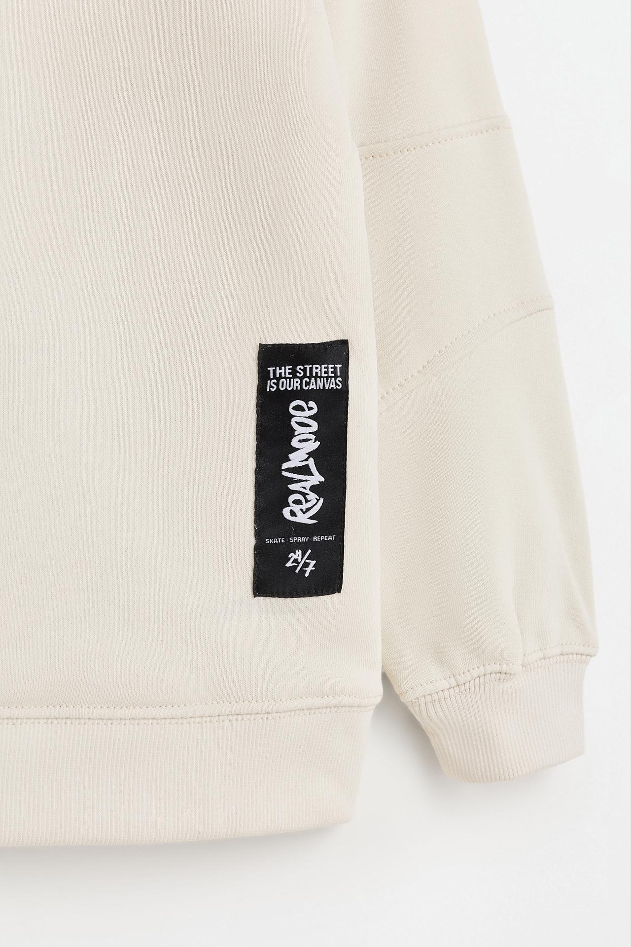 Printed hoodie — STONE
