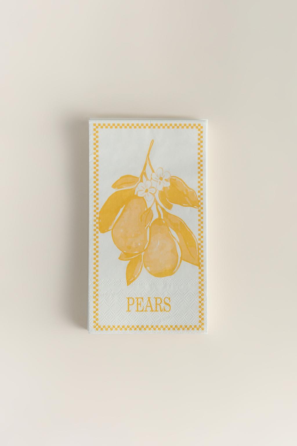 Paquet de 15 tovallons de paper estampats
