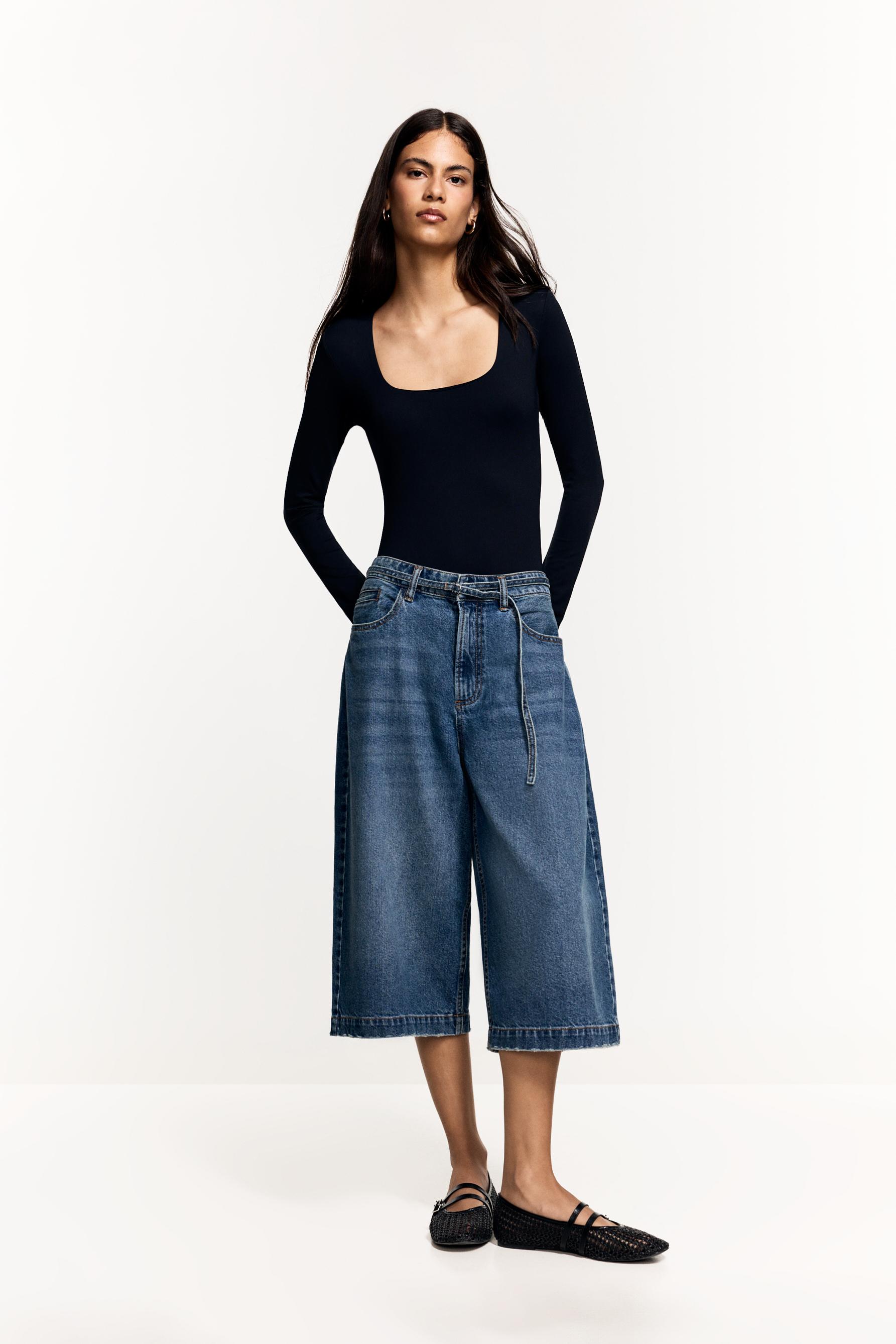 Denim Jorts — NAVY