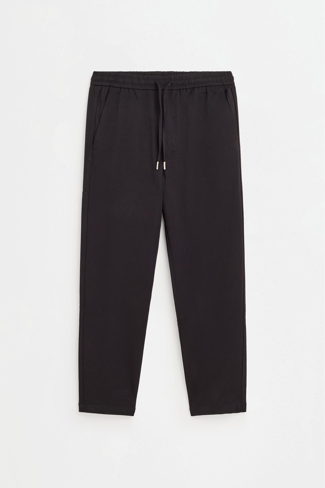 Slim fit tailored joggers — BLACK