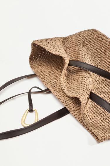Shopper bag with detail — BEIGE 4