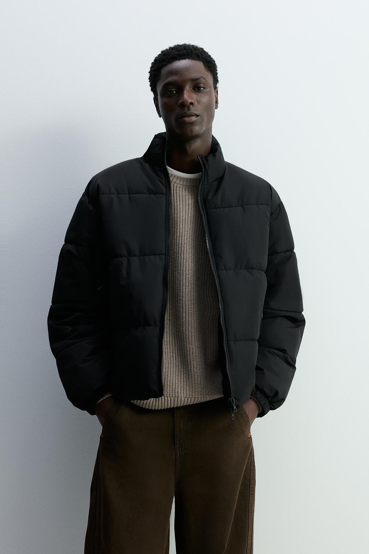 Cazadora acolchada cuello subido