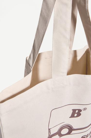 Printed shopper bag — ECRU 4