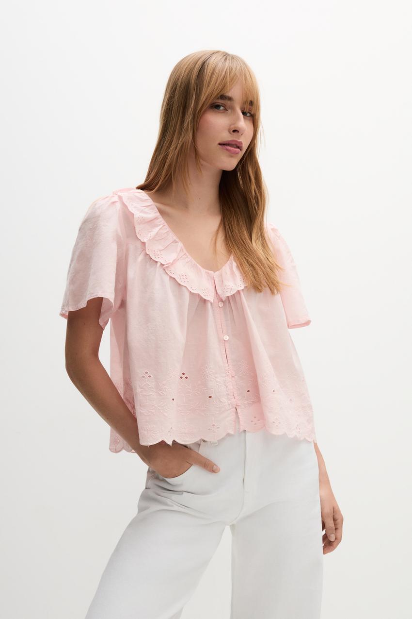 Camisa bordado suizo Monos Vestidos Monos ROPA Mujer