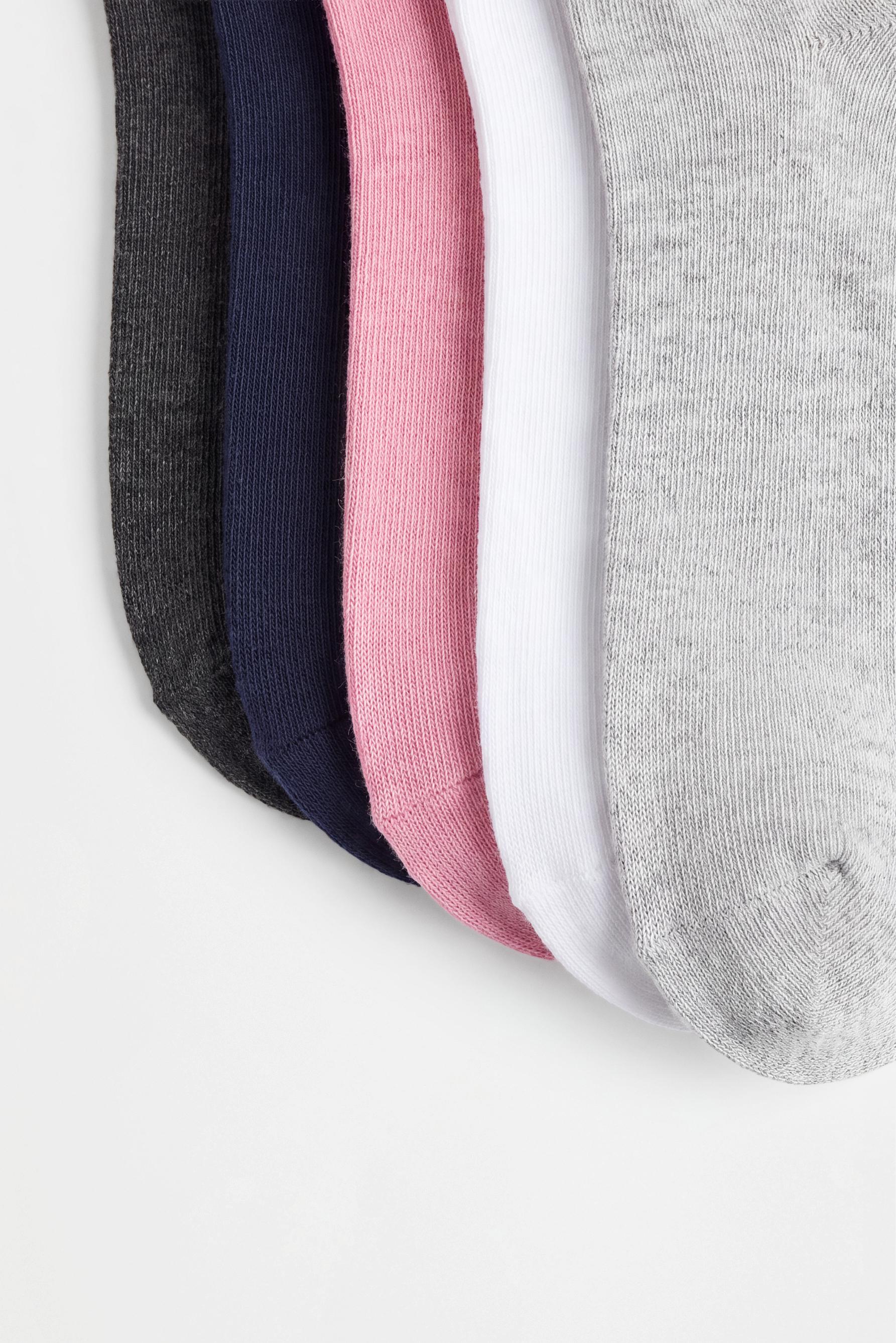 Plain long socks (10-pack) — PINK