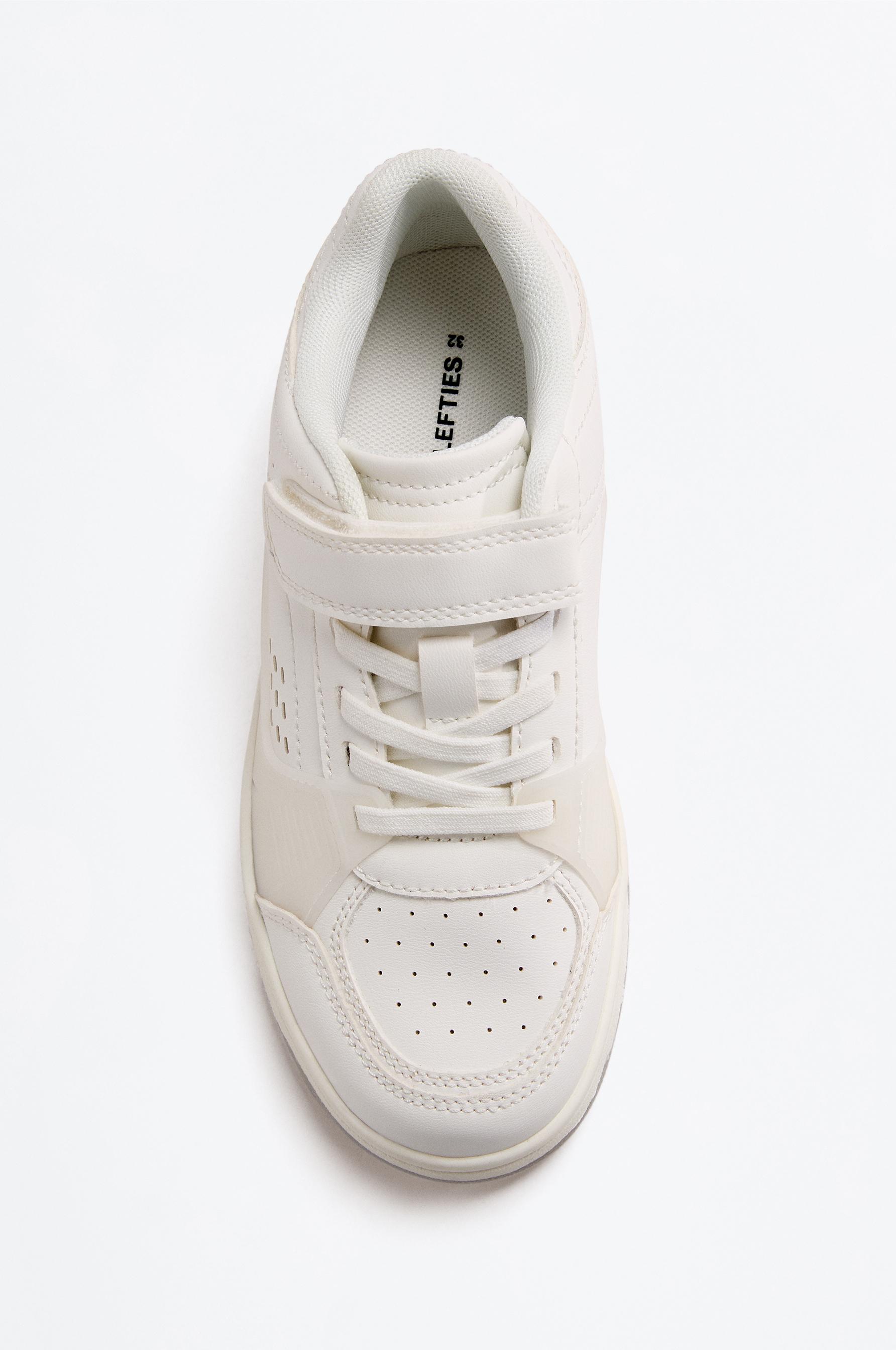 Retro rubberised sneaker — WHITE