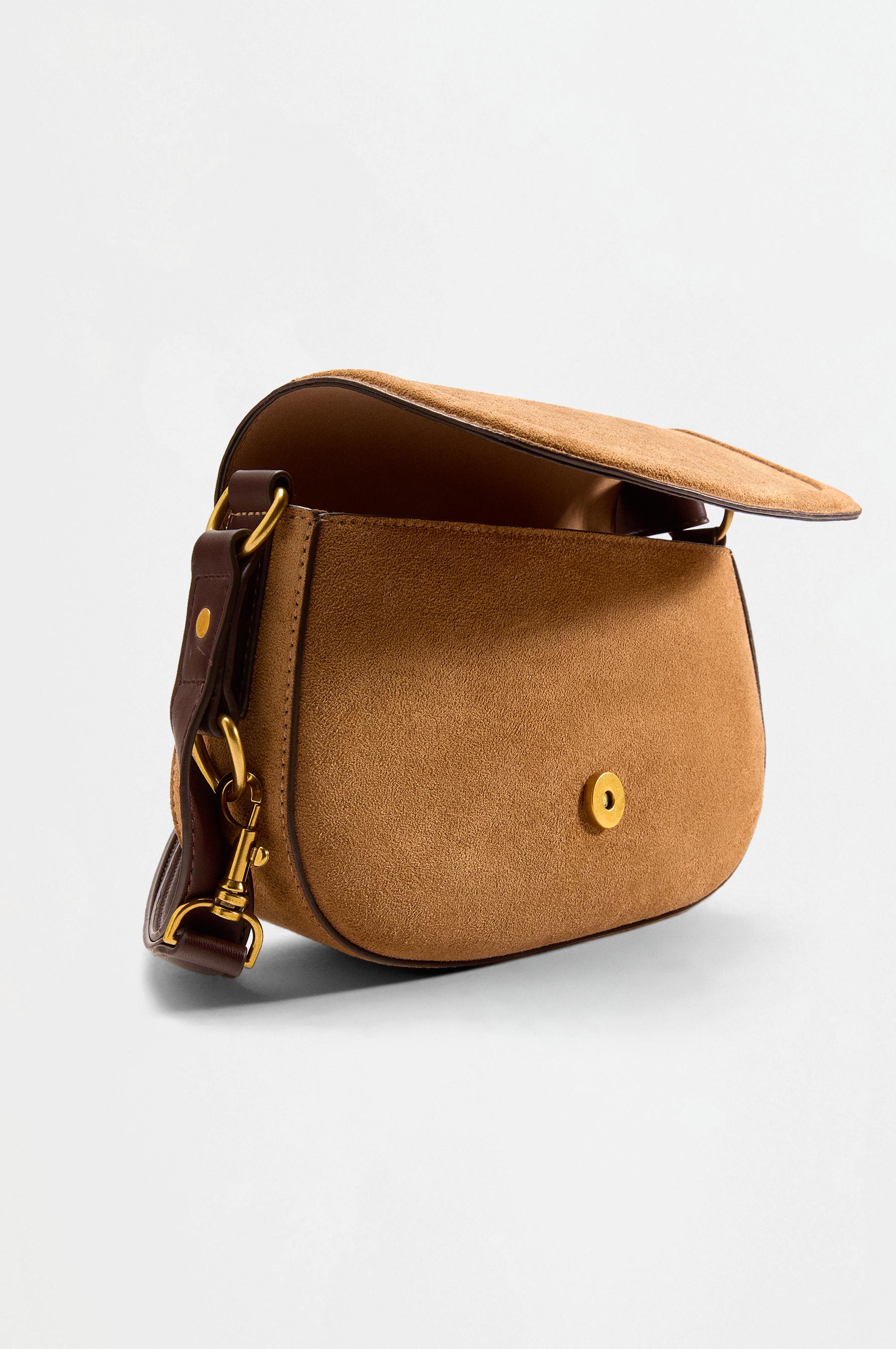 Multiway flap shoulder bag — CAMEL