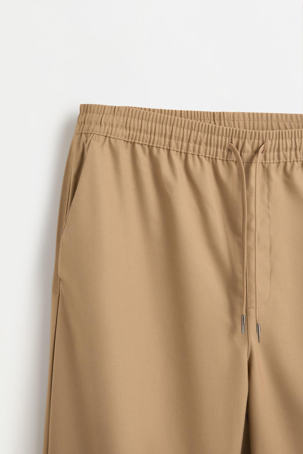 Baggy tailored joggers — DARK BEIGE