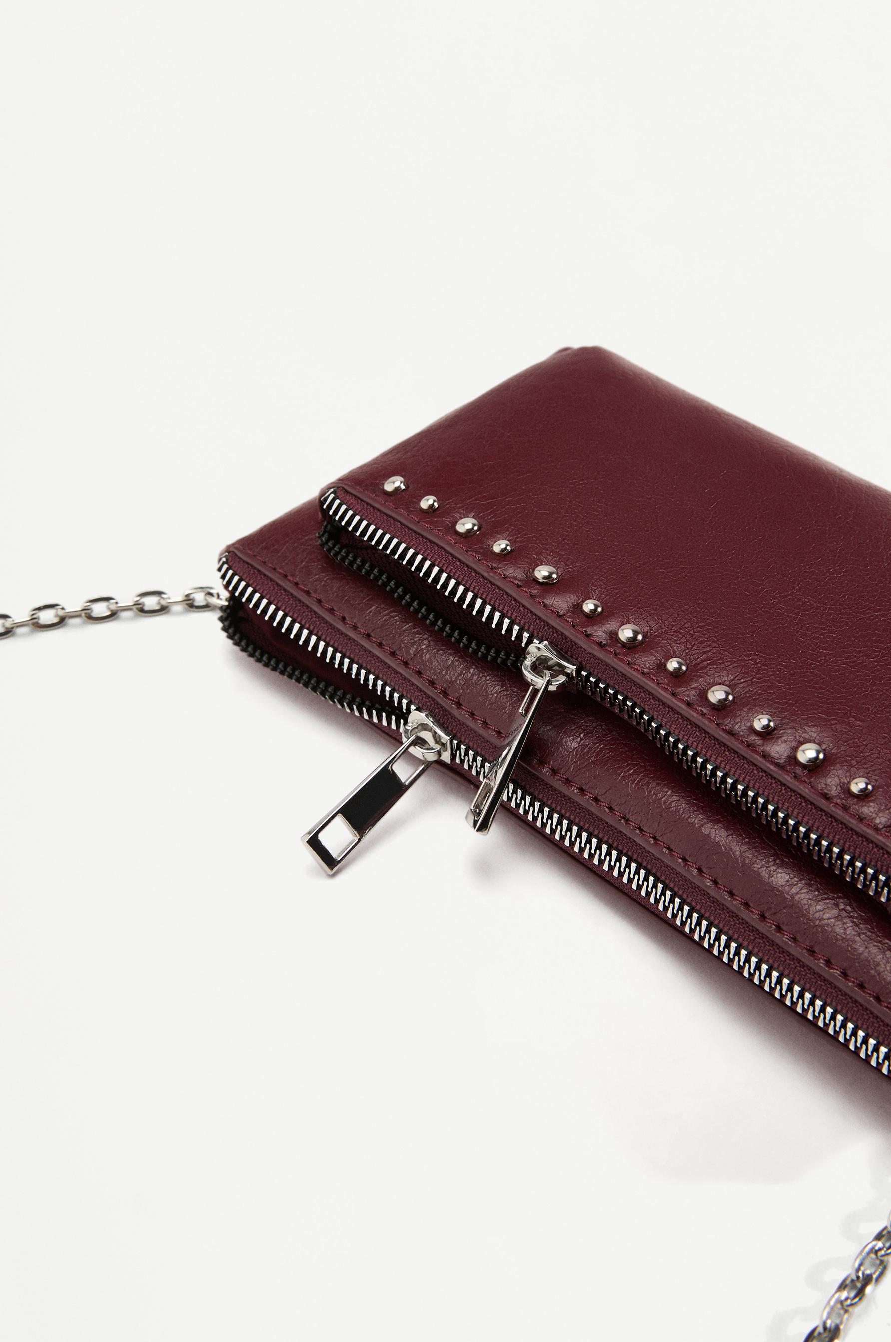 Crossbody bag — BURGUNDY