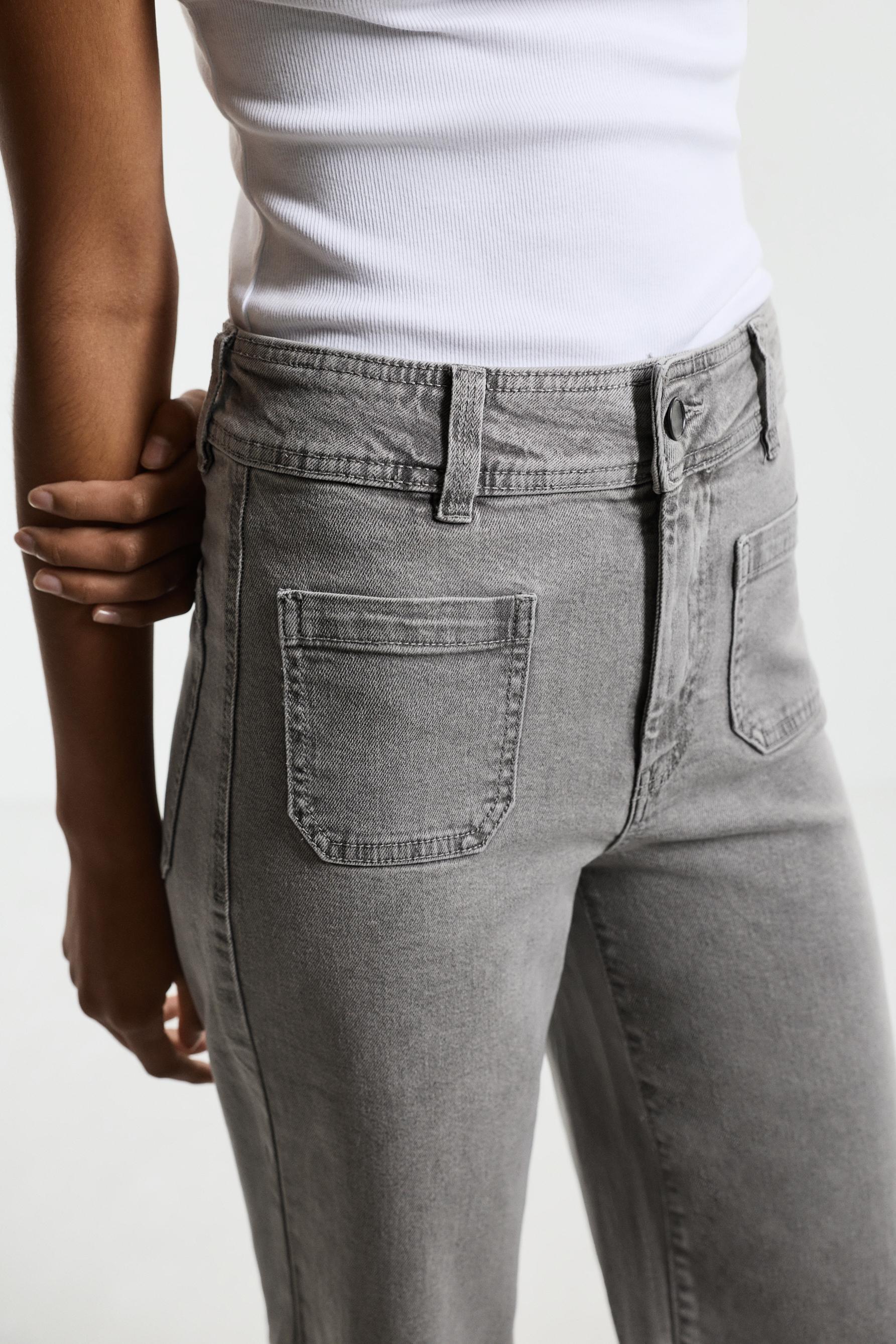 Stretch pocket jeans — PEARL GREY