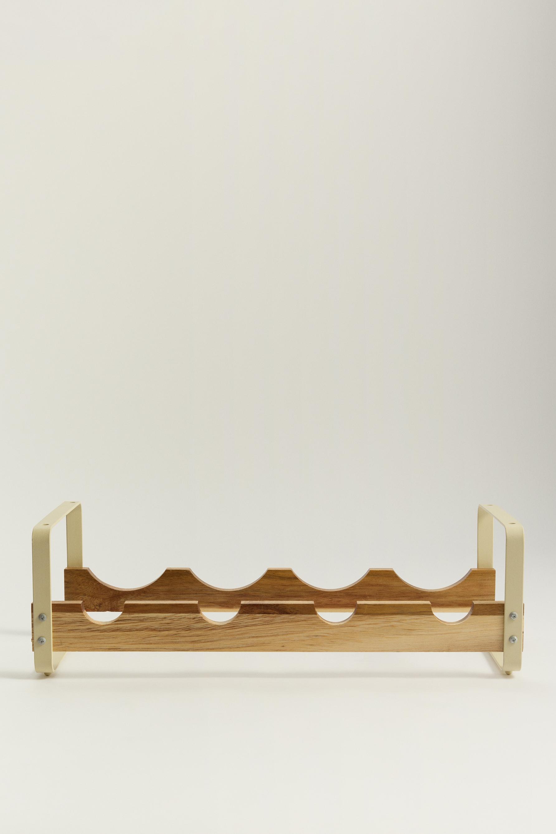 Posa botellas apilable