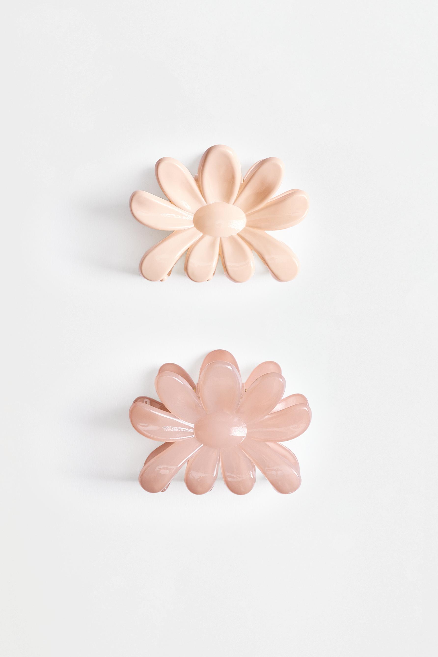 Flower Hair Clips (2-Pack) — ECRU
