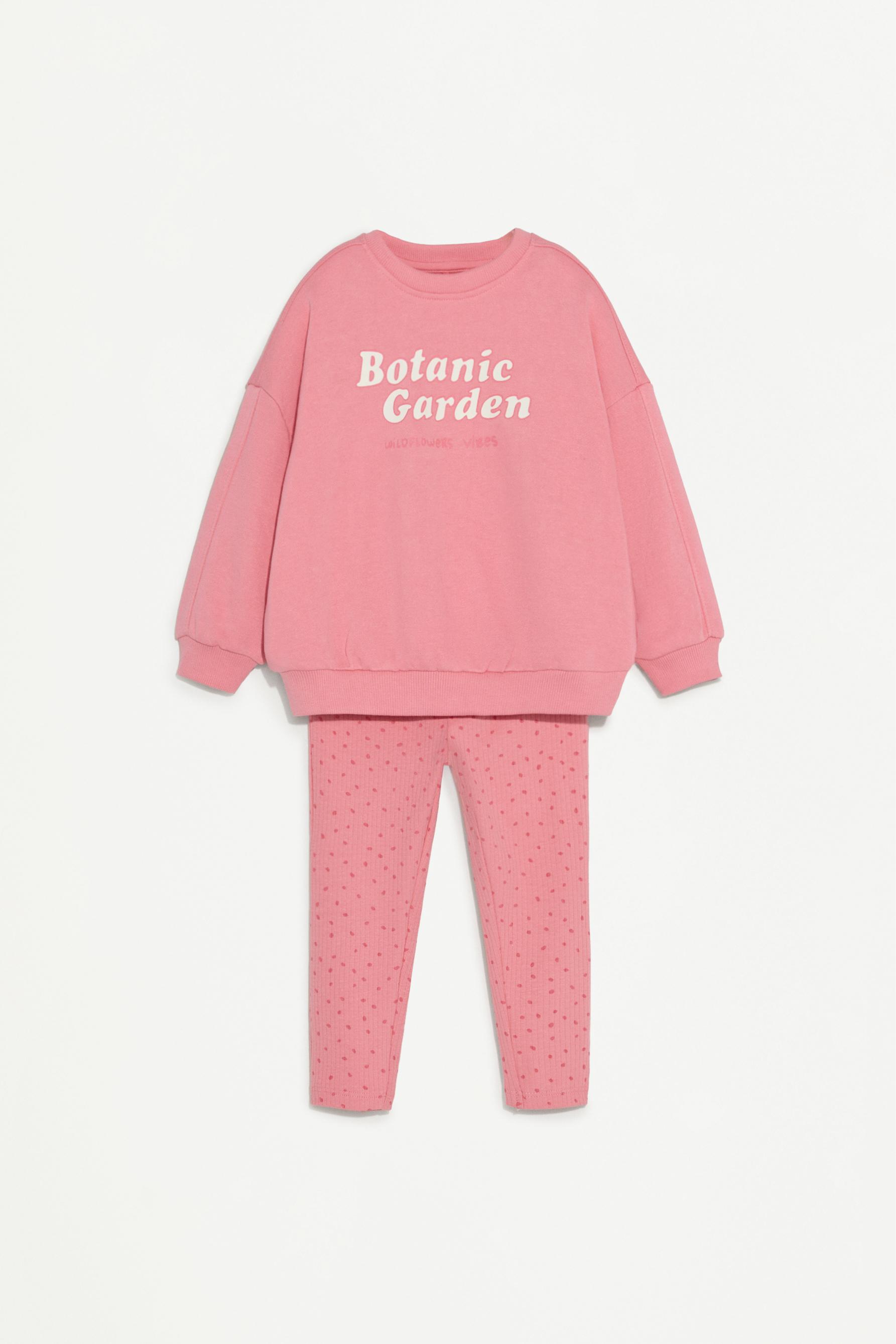 Set sudadera y legging canalé