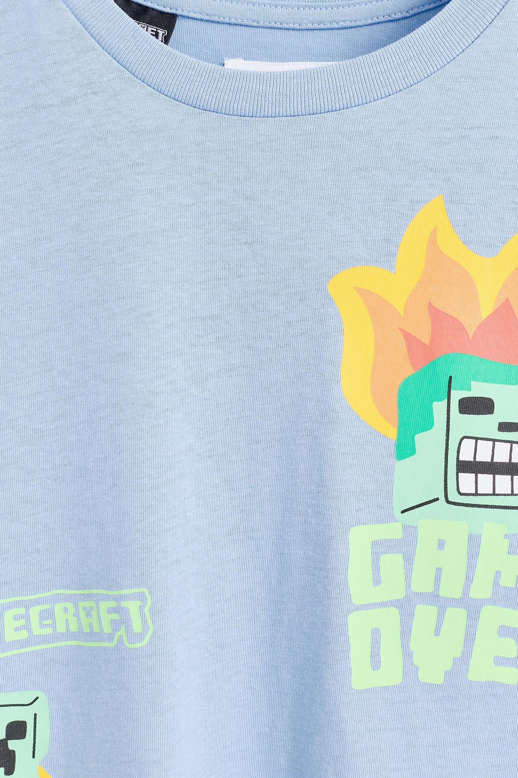 Minecraft T-shirt — PALE BLUE