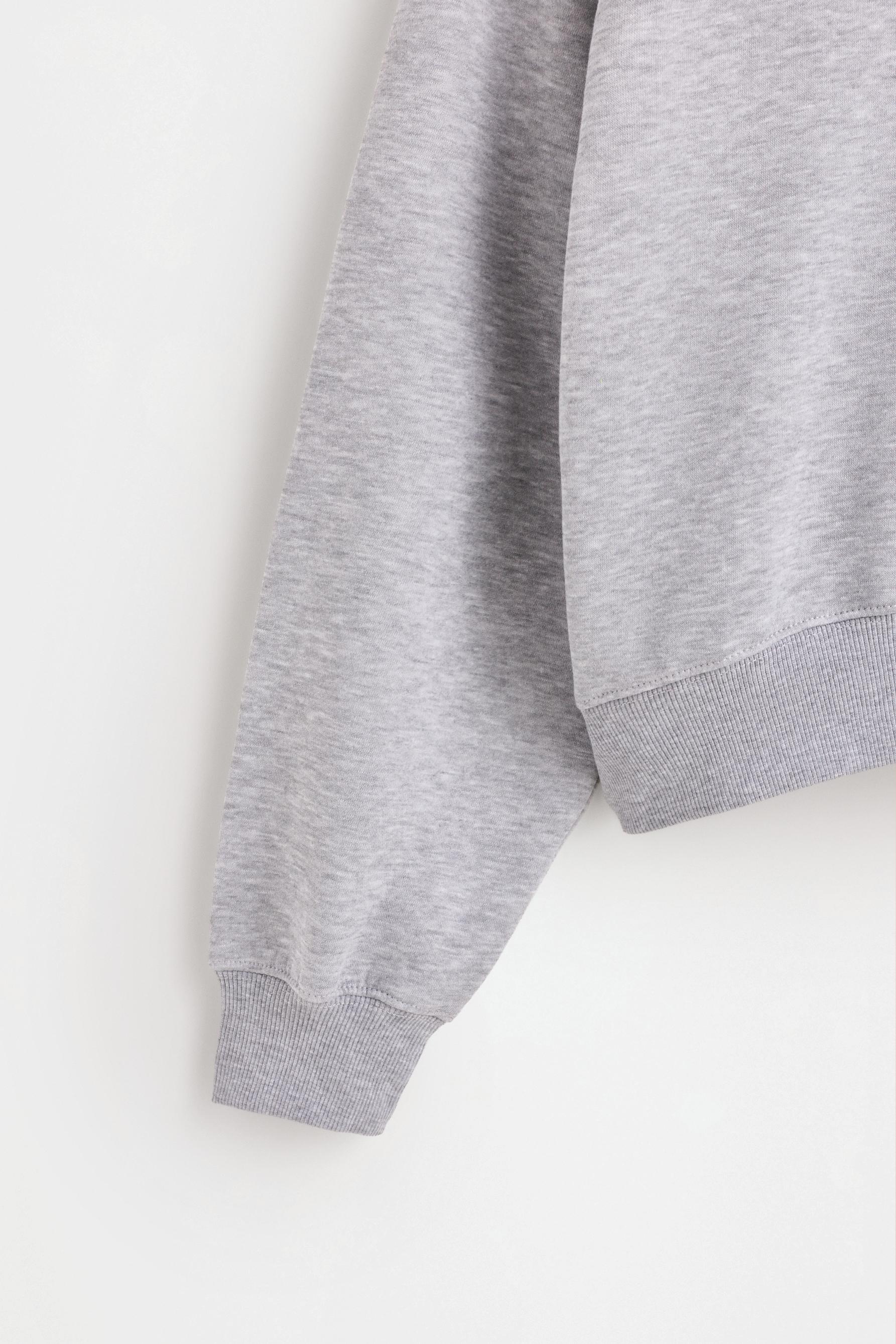 Basic tracksuit sweatshirt — GREY MARL