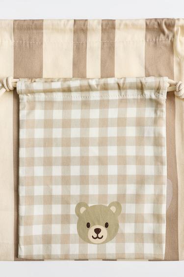 Bear and bunny adjustable bags (Pack of 2) — ECRU/BEIGE 3