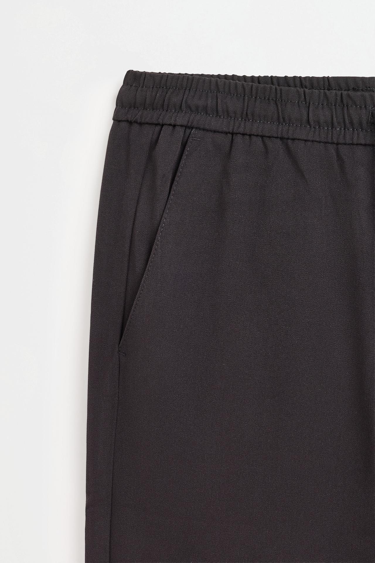 Slim fit tailored joggers — BLACK