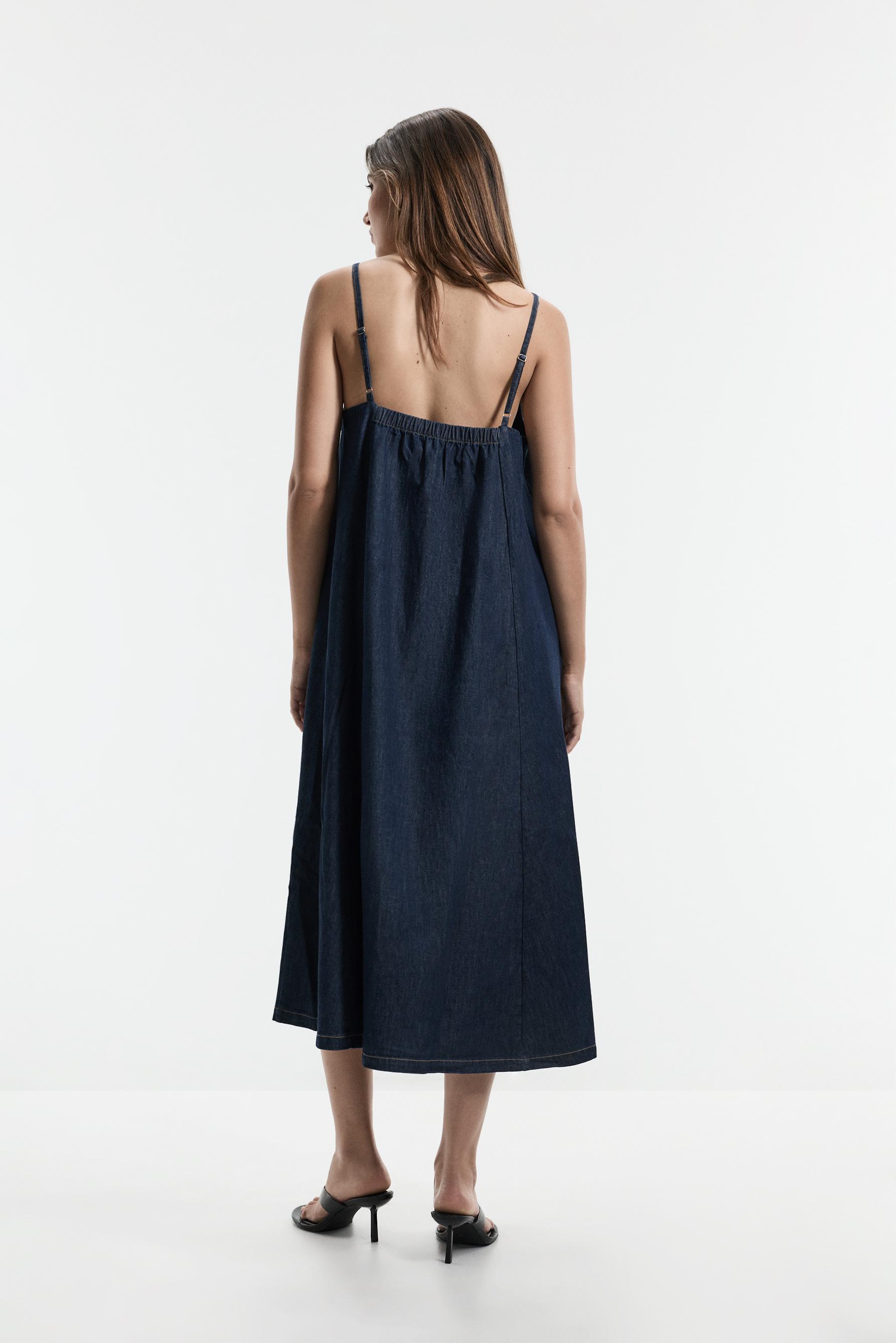 Lightweight denim dress — NAVY