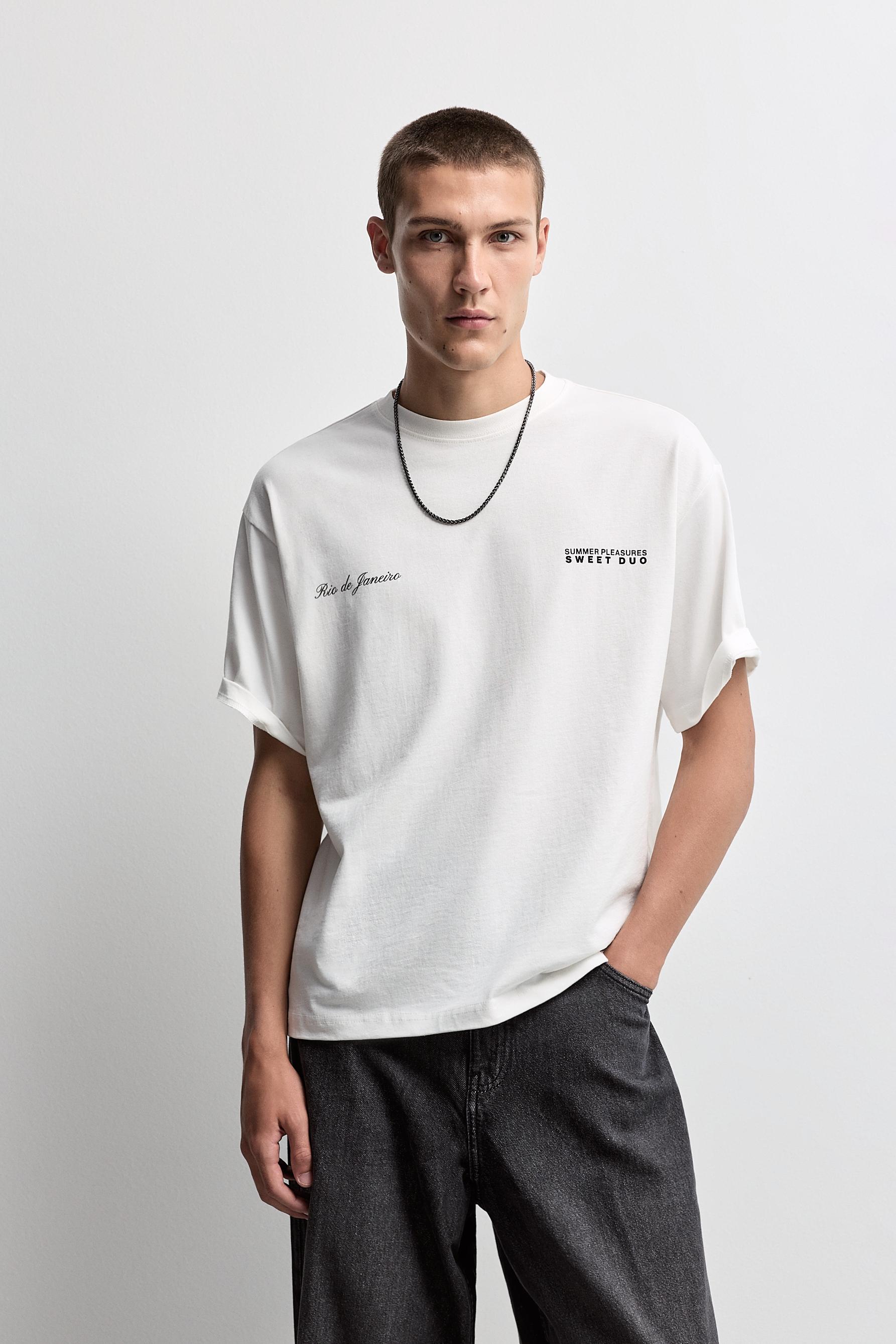 Cherry print T-shirt — WHITE