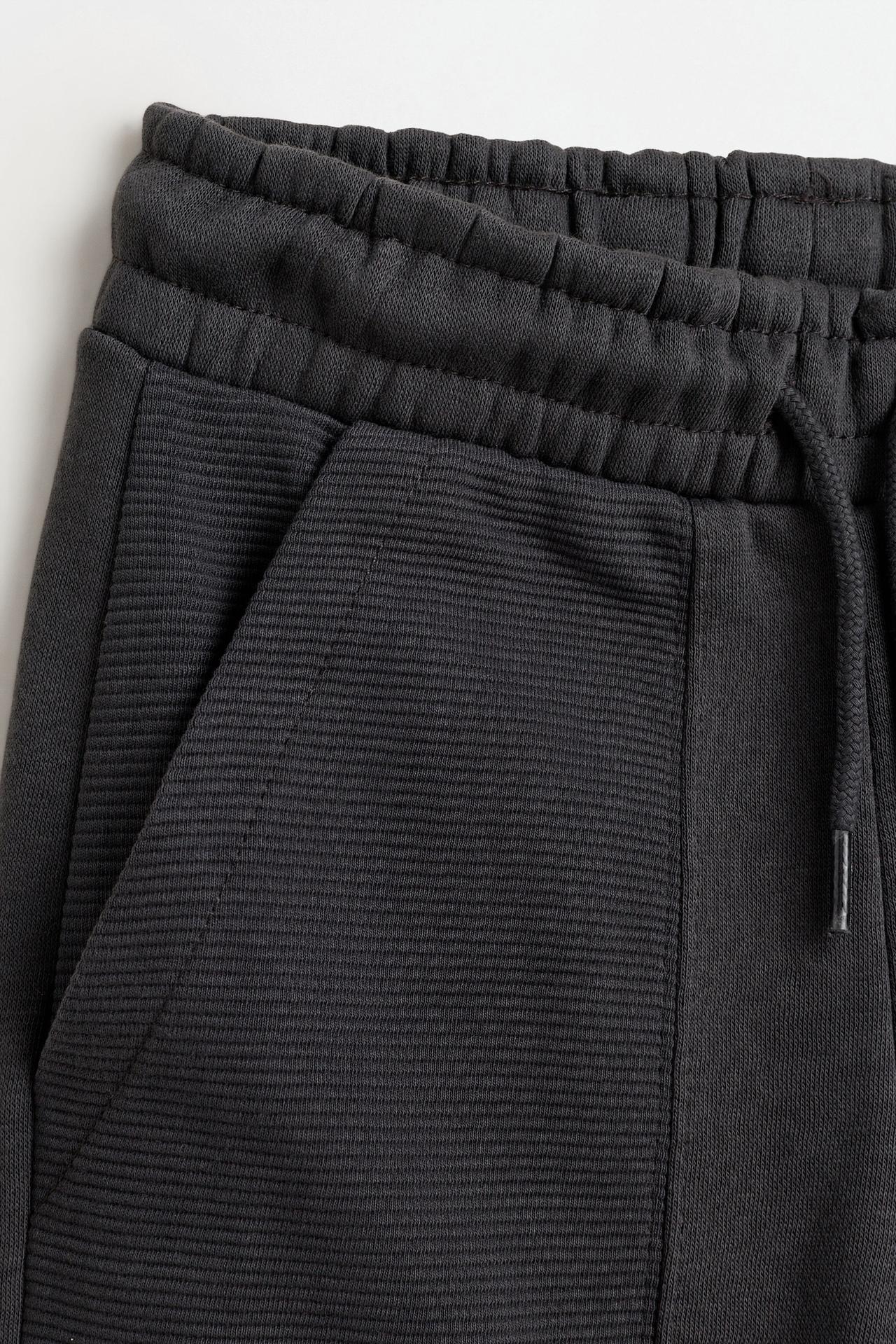 Ottoman plush joggers — DARK ANTHRACITE GREY
