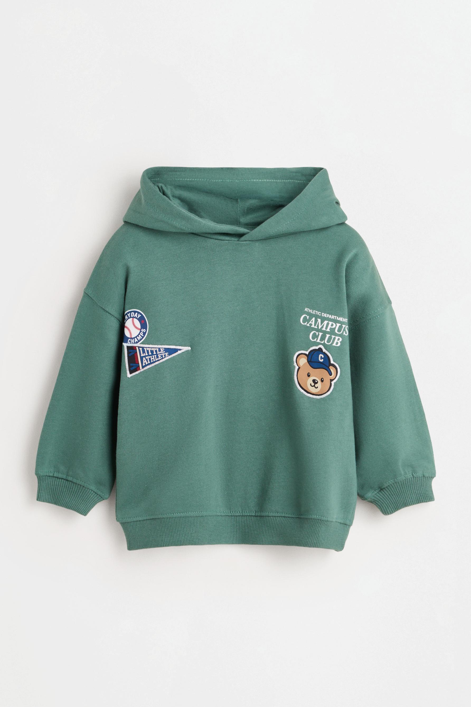 Printed hoodie — GREEN