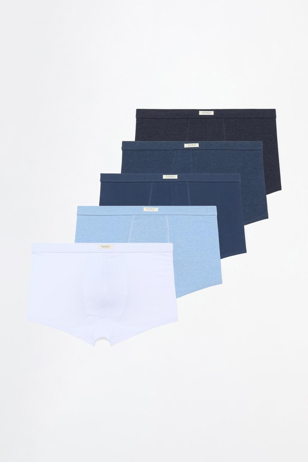 Pack of 5 plain boxers