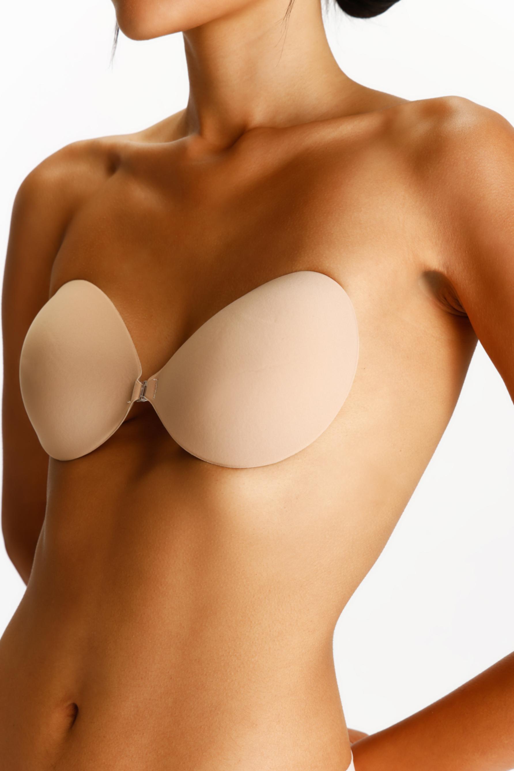 Push-up adhesive cups — ECRU
