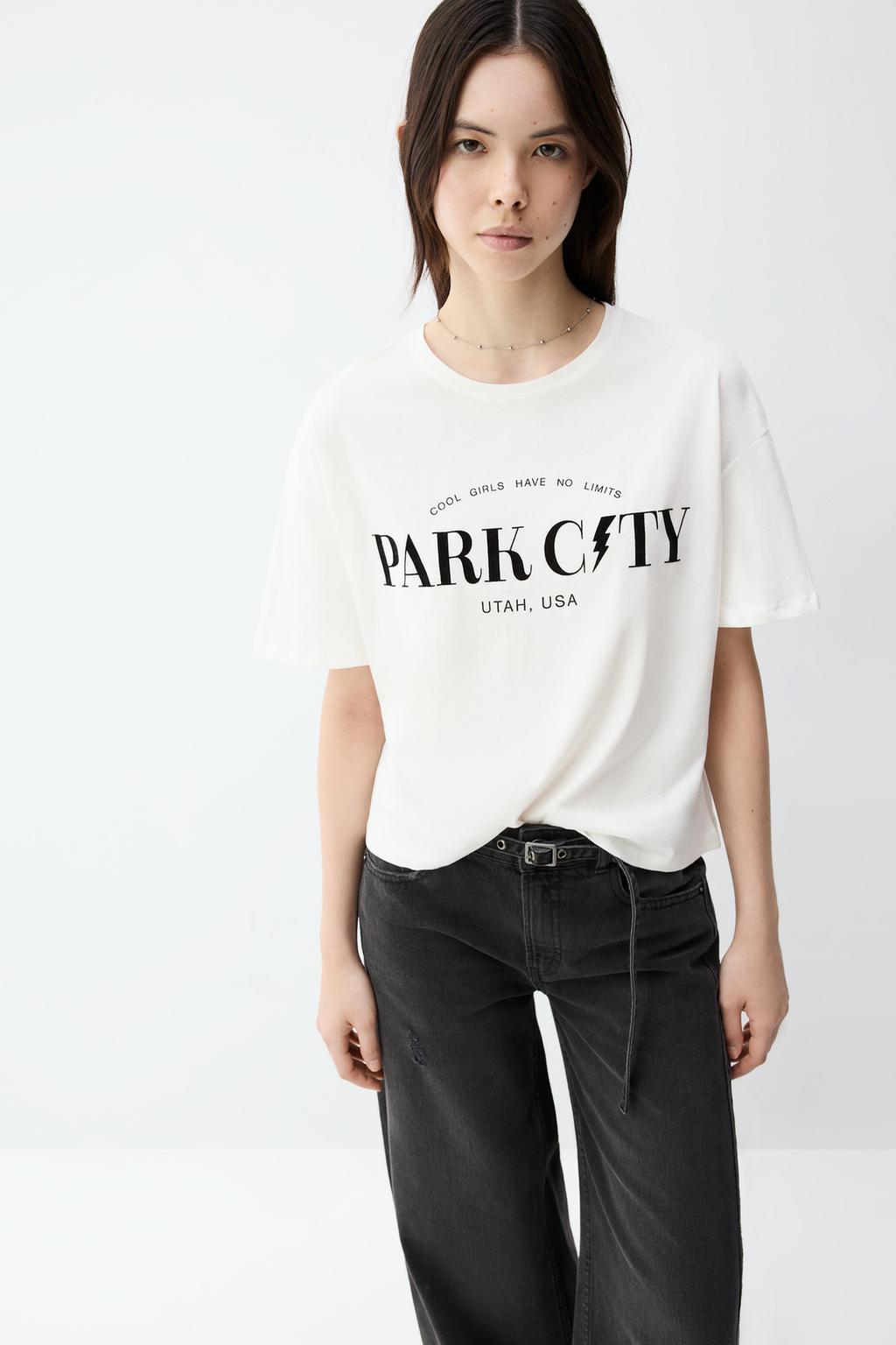 Camiseta estampado aterciopelado