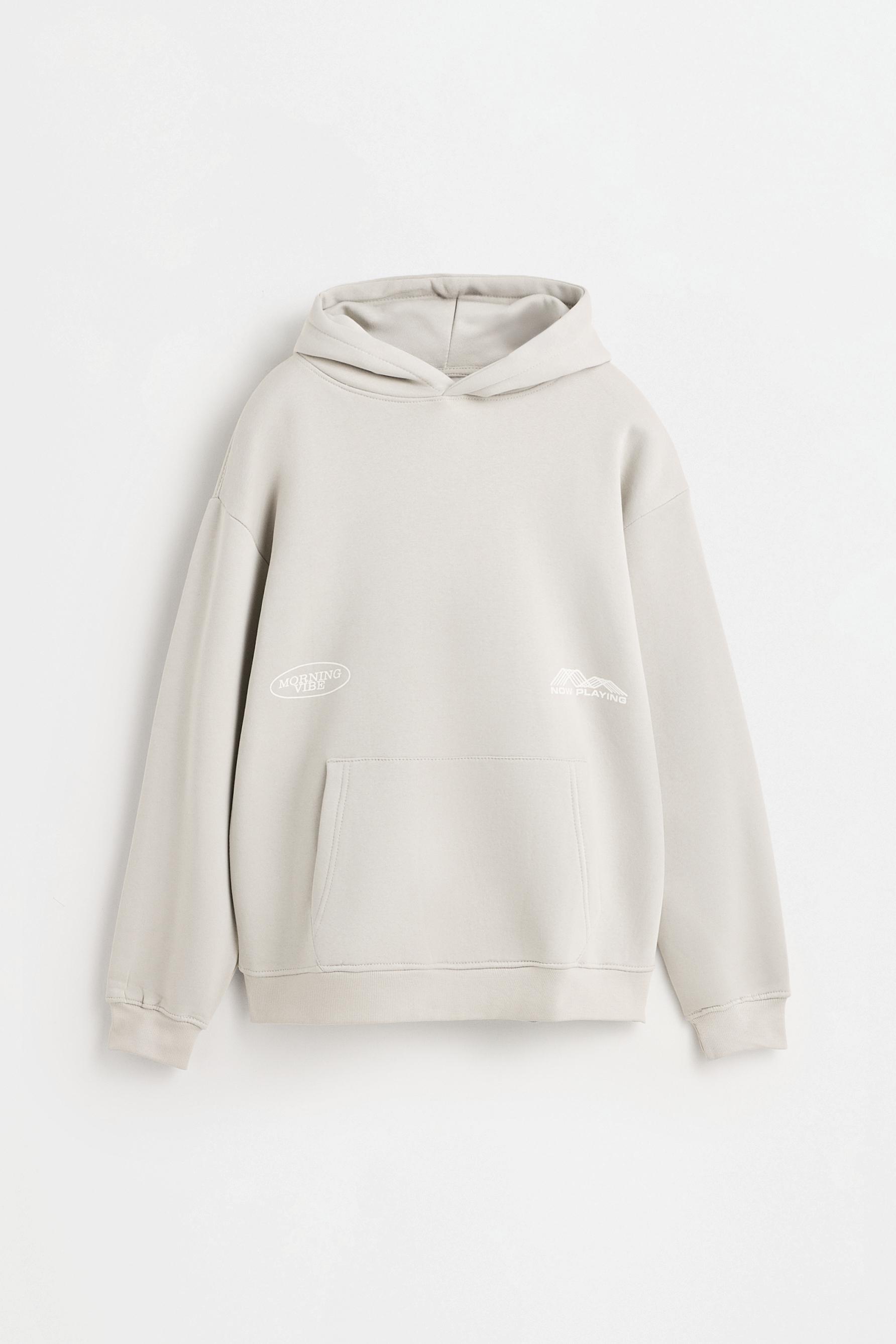 Printed sweatshirt — PALE GREY