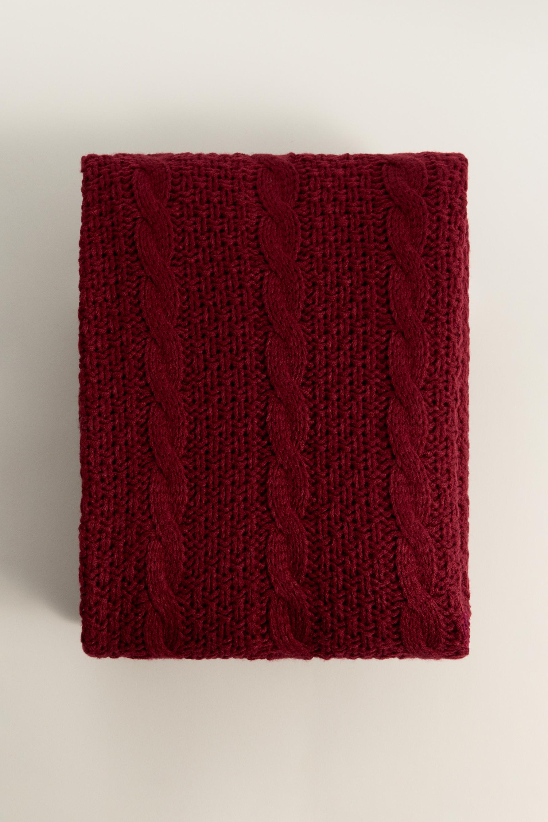 Manta punto trenzado 140 x 190 cm