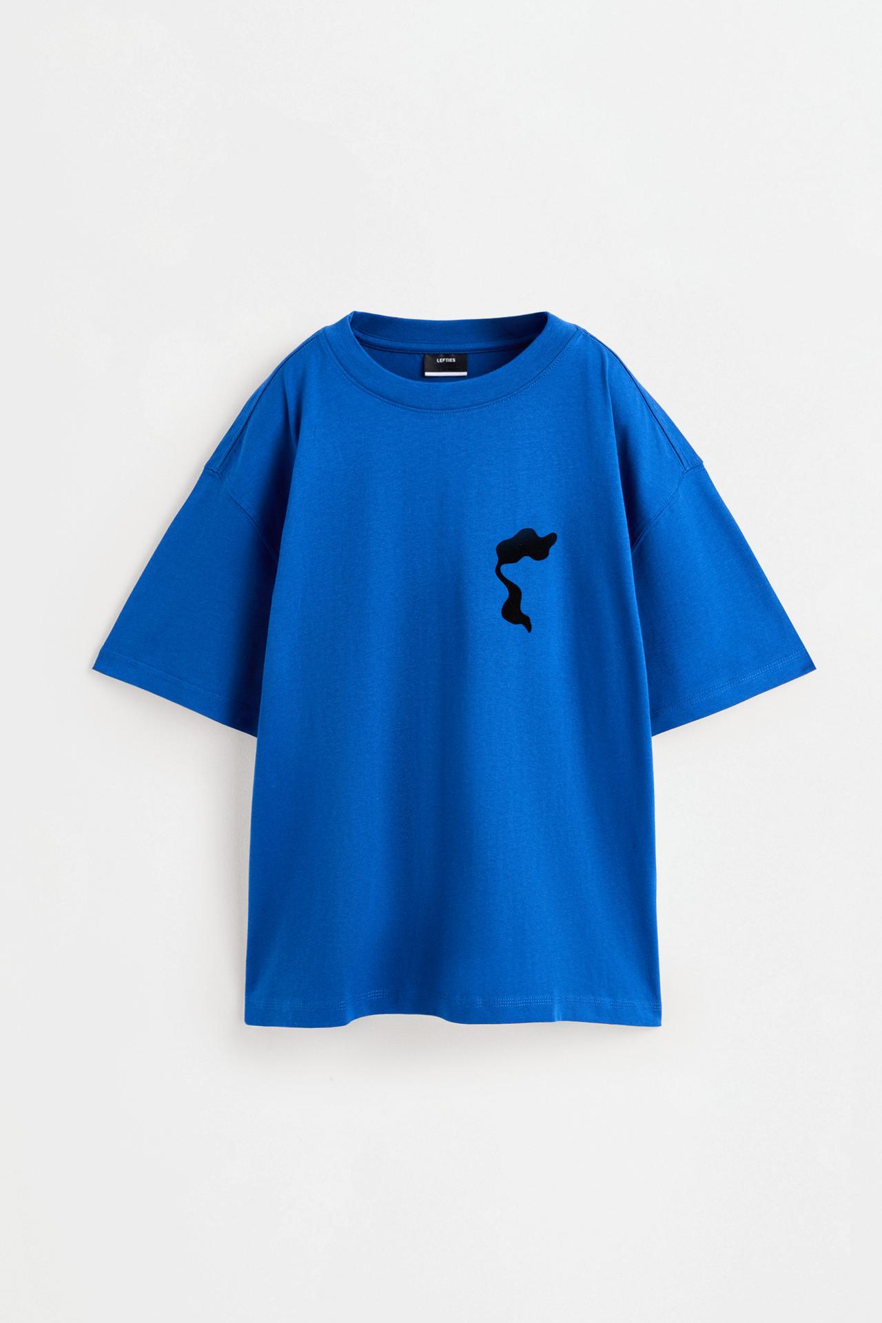 Printed T-shirt — COBALT GREY