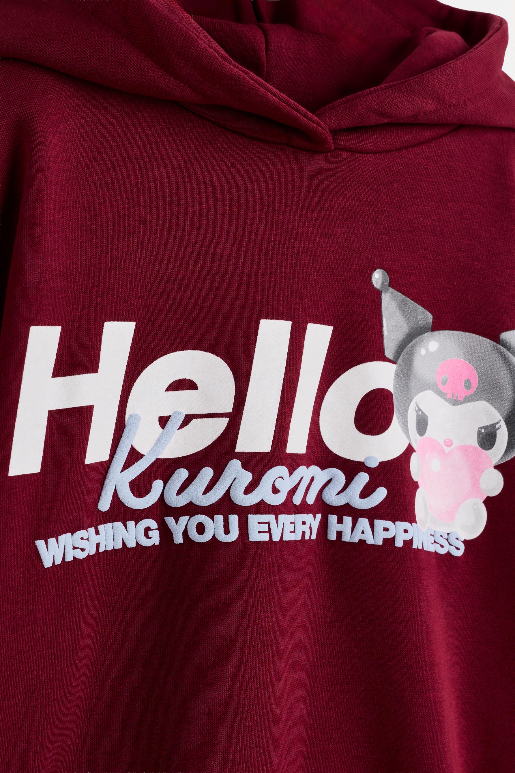 Kuromi ©SANRIO hoodie — BURGUNDY