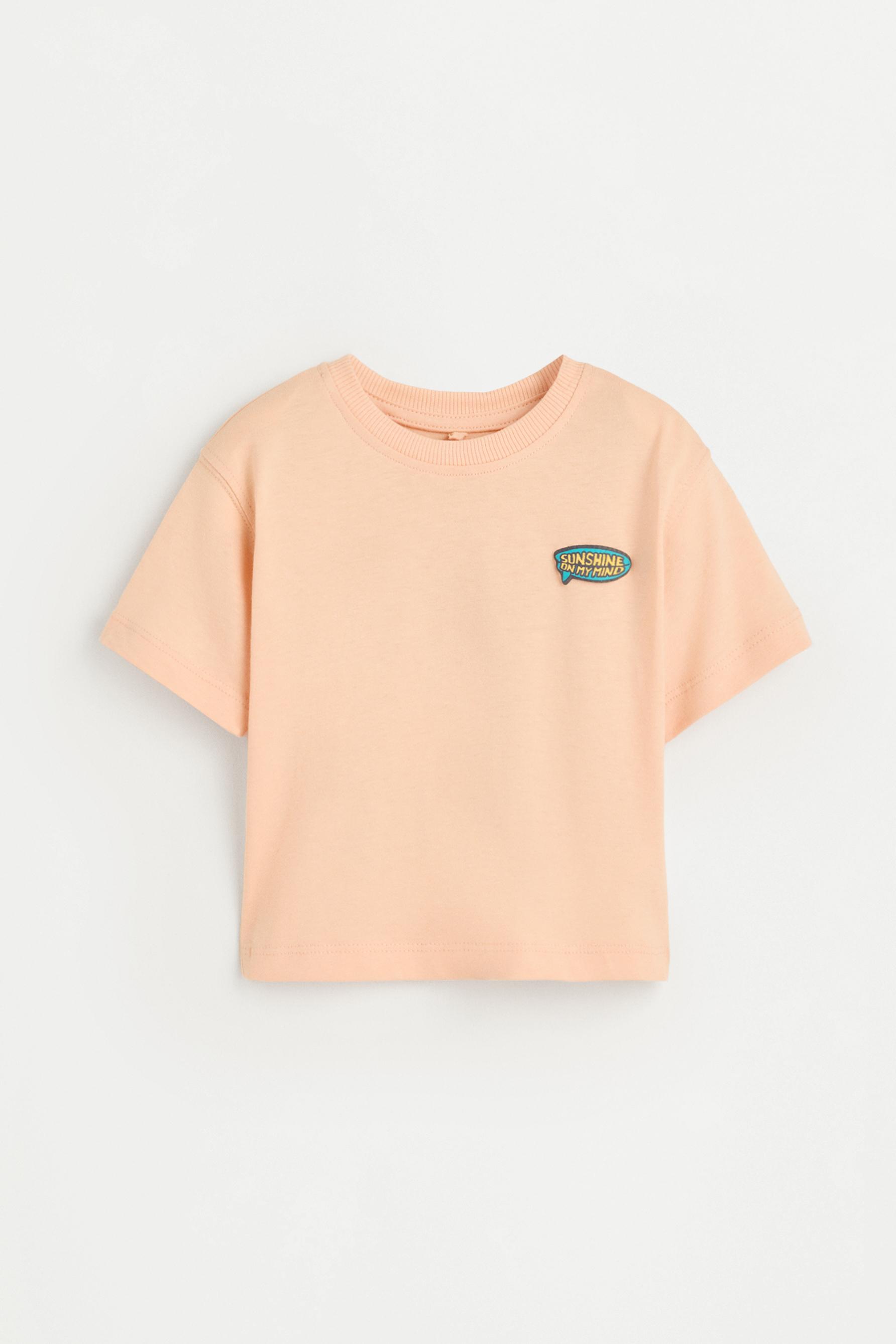 T-shirt with a maxi print on the back — ORANGE