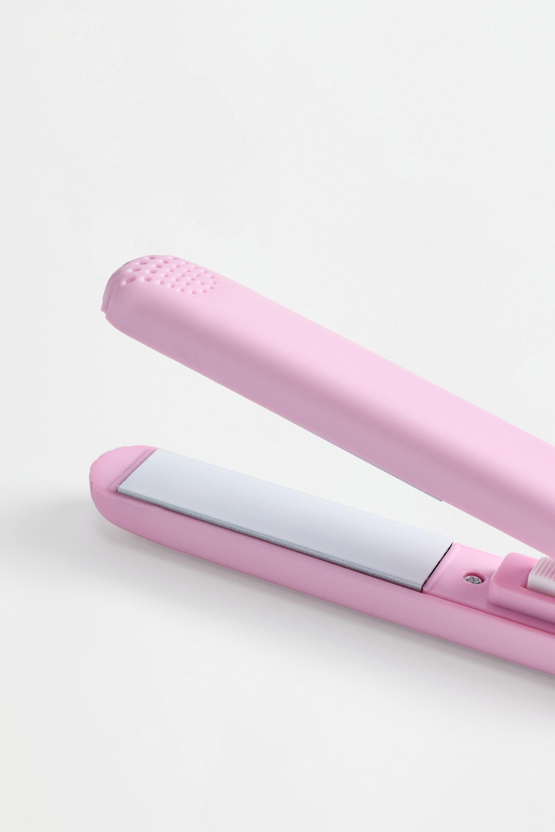 Travel hair straightener — ROSE PINK
