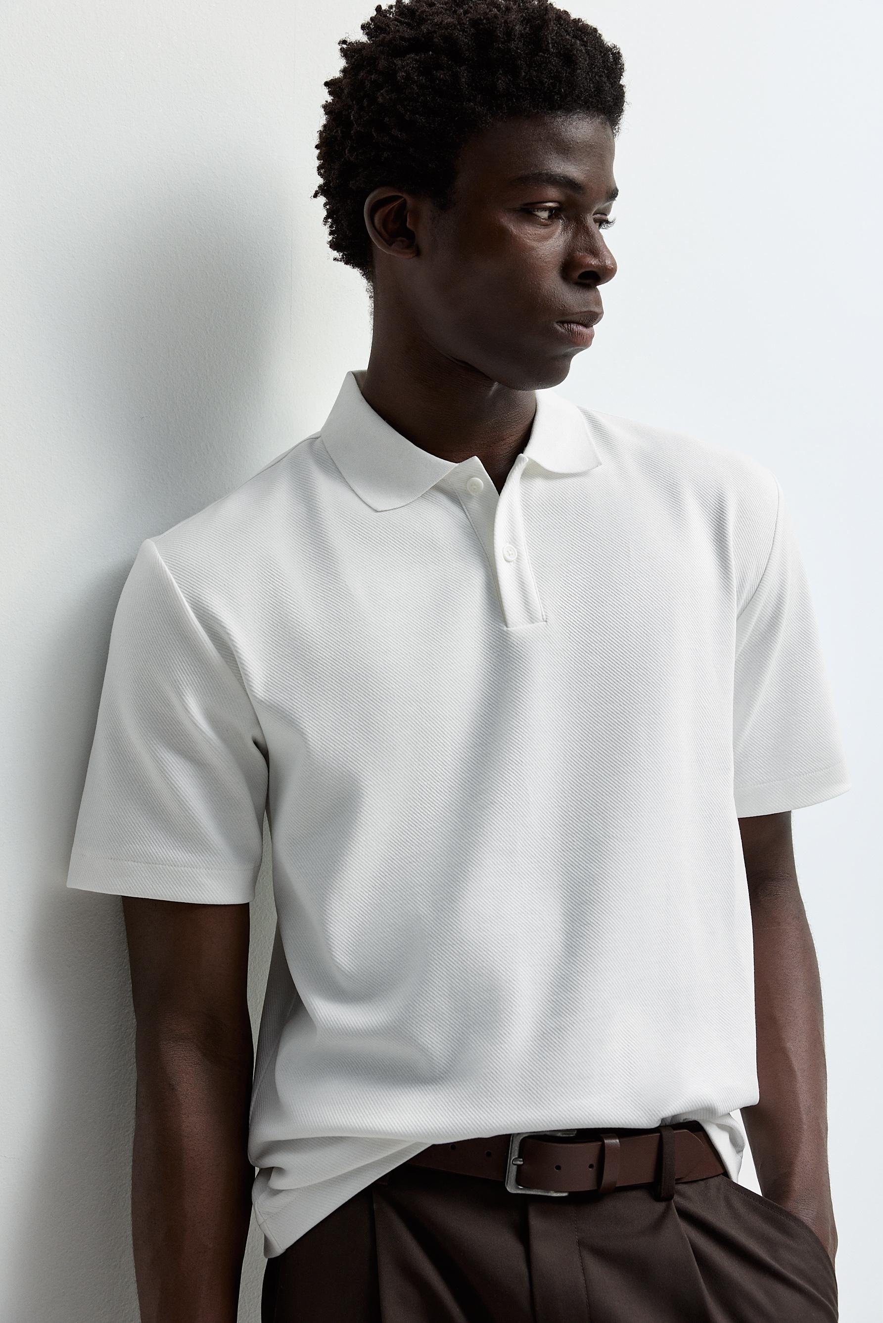 Basic polo shirt — WHITE
