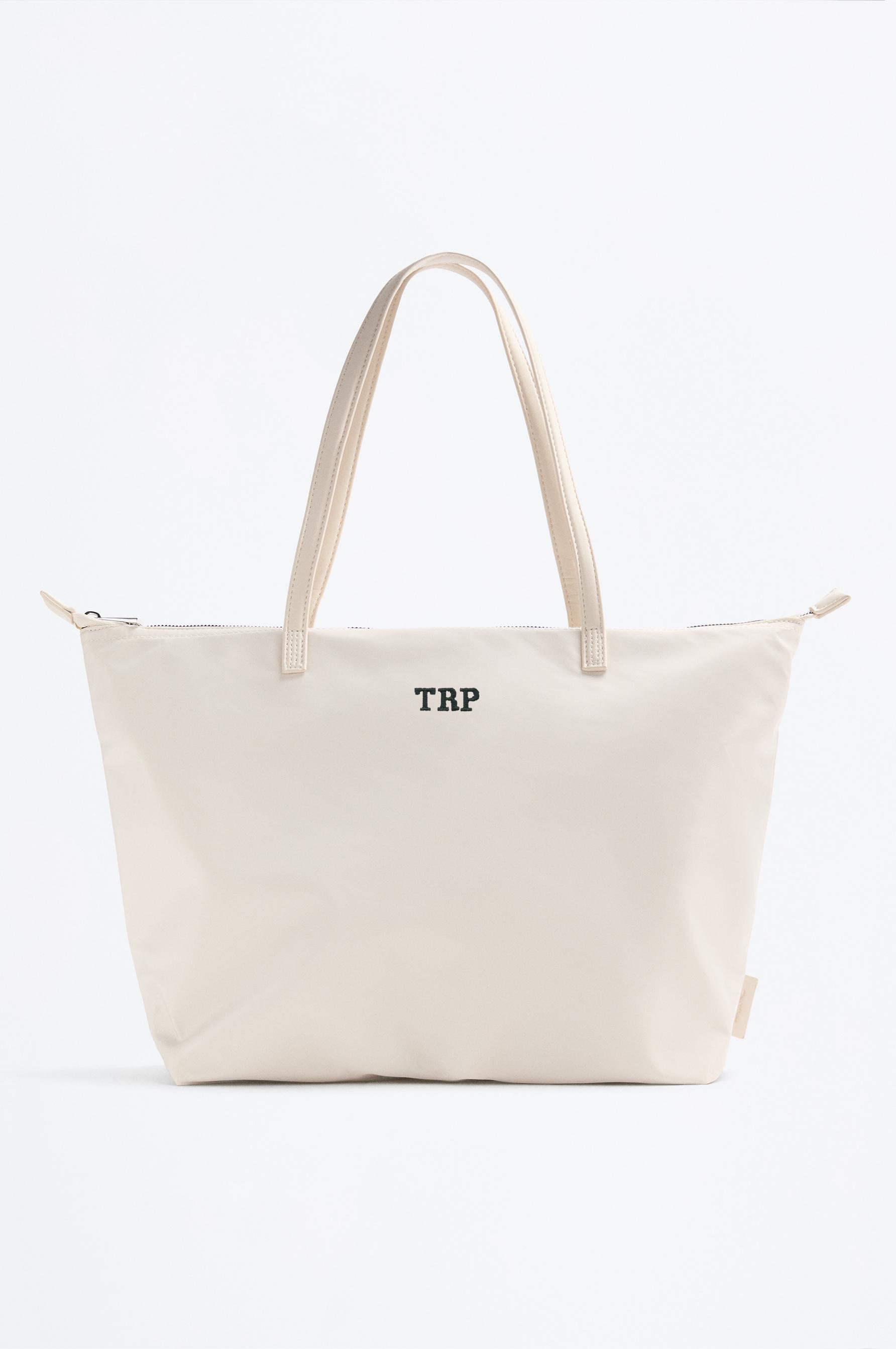 Large nylon shopper bag — GREY