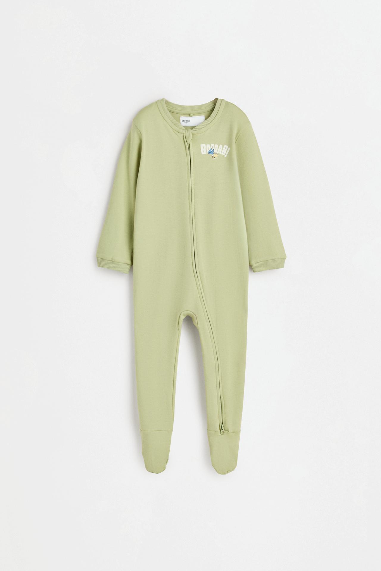 Pack of 2 dinosaur sleepsuits — MEDIUM GREEN
